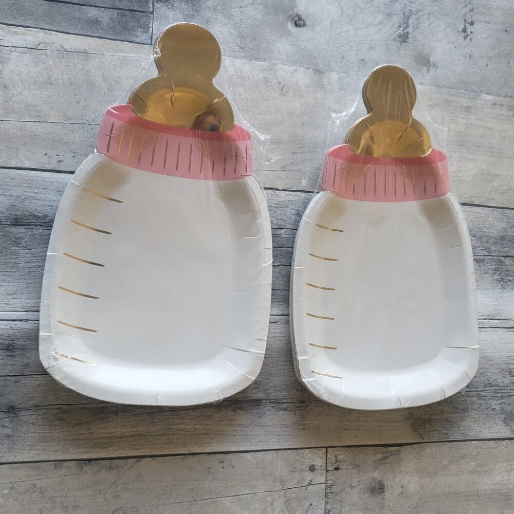 NWT - My Mind's Eye Paper Baby Pink Bottle - set of 24